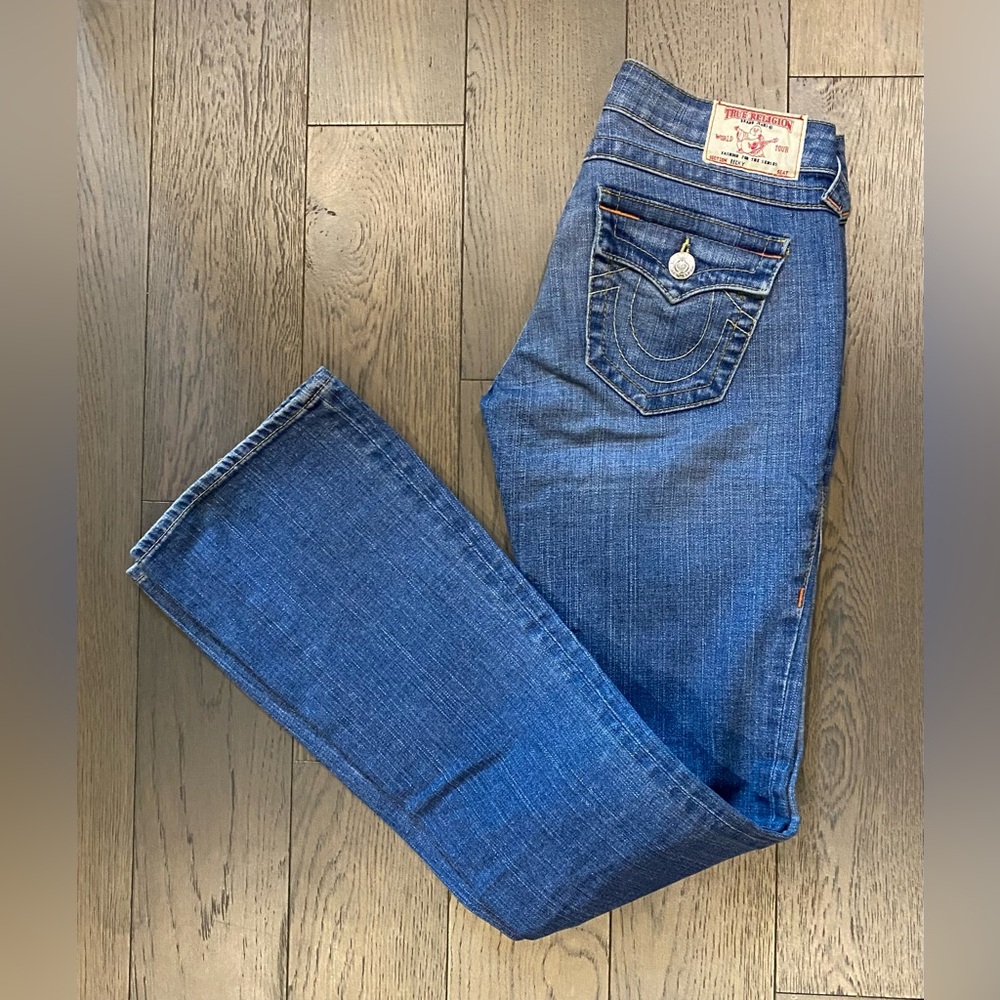 True Religion Blue Straight Leg Jeans